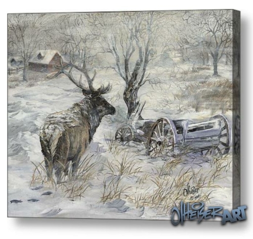 Unexpected Guest Stretched Canvas Print