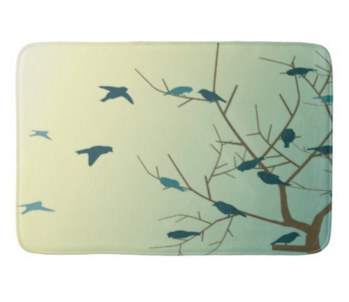 "Countryscapes" - Bluebird Print Bath Mat - Image 2