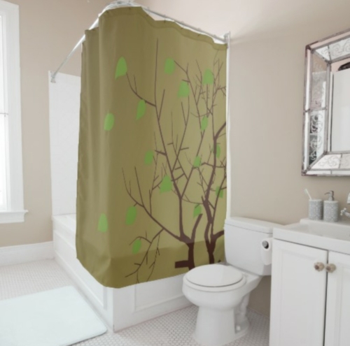 "Countryscapes" - Spring Pattern Shower Curtain