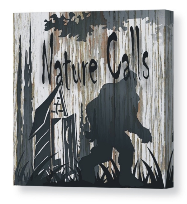 "Nature Calls" - Bigfoot Canvas Print