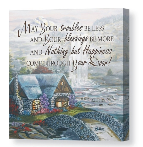 "May Your Troubles...Be Blessed" - Canvas Print