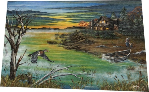 Jim Olheiser's "The Fisherman's Protege" Zigsaw Puzzle - Image 2