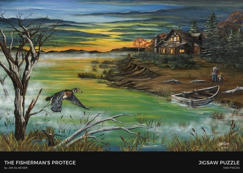 Jim Olheiser's "The Fisherman's Protege" Zigsaw Puzzle - Image 3