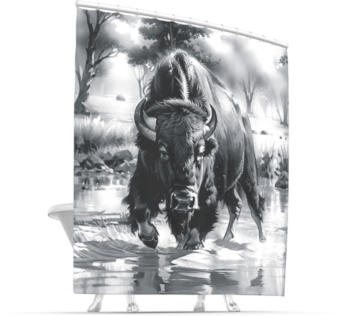 "Wild Thing" - Shower Curtain - Image 3