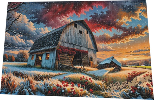 "Christmas on the Farm" - 1000 piece Jig-Saw Puzzle - Image 3